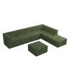 130.32" Modern Minimalist Corduroy L-Shape Modular Sectional Sofa, No Assembly Needed, 7-piece Free Combination Sofa - 3 of 4