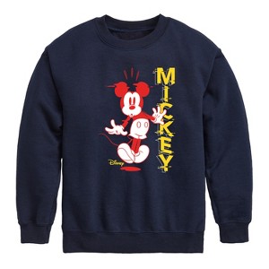 Boys' - Disney - Mickey & Friends Graphic Long Sleeve Fleece Sweatshirt - 1 of 4