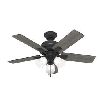 44" Crystal Peak Ceiling Fan with Light Kit and Pull Chain (Includes LED Light Bulb) - Hunter Fan
