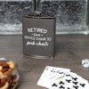 Pavilion Gift Company - Pub Chair - PU Leather & Stainless Steel 8 oz Flask - Portable Drinkware - 2 of 4