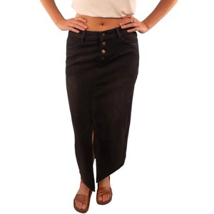 Women's Ruby Maxi Denim Skirt - Mikarose - 1 of 4