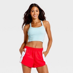 Women's Seamless Cropped Support Tank Top - JoyLab™ Light Blue XL