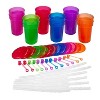 Kicko 5.5'' Neon Sipper Cups - 12 Pack, Multicolored - image 4 of 4