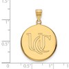 Black Bow Jewelry 10k Yellow Gold Cincinnati Bearcats NCAA Large Pendant - 2 of 3