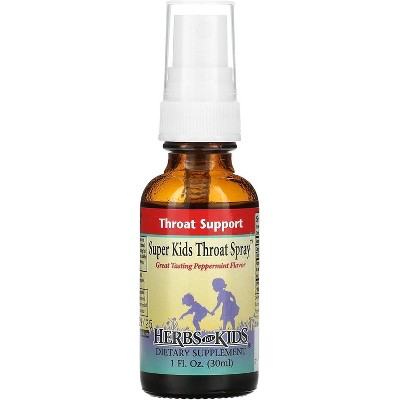 Herbs For Kids Super Kid's Throat Spray Peppermint 1 Oz