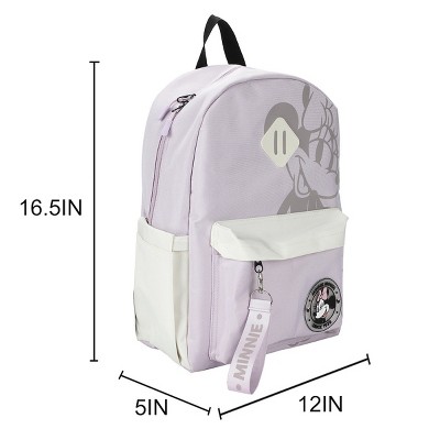 Disney Minnie Mouse Line Art 16.5” Women's Light Pink Backpack — фото 3