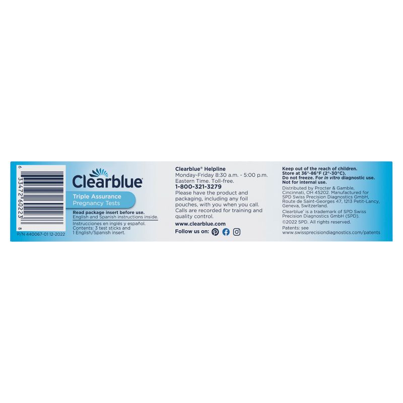 Clearblue Triple Assurance Pregnancy Tests - 3ct, 3 of 12