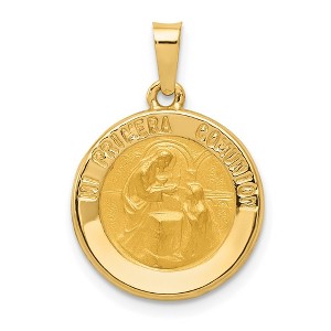 Black Bow Jewelry 14k Yellow Gold Mi Primera Comunion Medal Pendant, 15mm (9/16 Inch) - 1 of 4