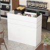 FUFU&GAGA Working Reception Desk Counter With Storage Drawers Checkout Counter Cashier Desk - 2 of 4