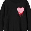 Friday The 13th Mask In Mirror Crew Neck Long Sleeve Black Adult Sweatshirt-XL - 2 of 4