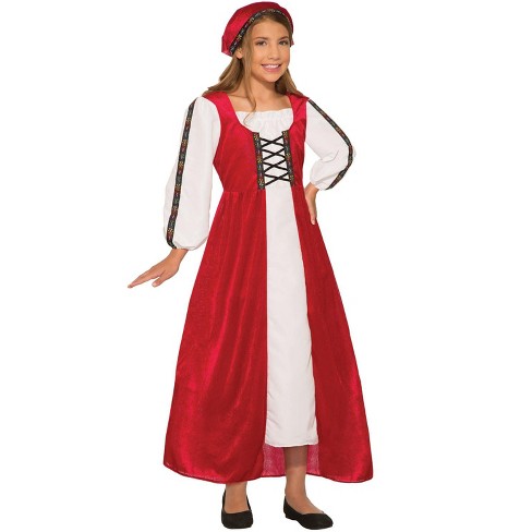 Girls Fair Maiden Dress - kids medieval costume renaissance