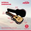 SKB cases Hardshell Guitar Travel Case for Baby Taylor or Martin LX Models, Molded In Bumpers for Protection, Plush Lined Interior and Latches, Black - 3 of 4