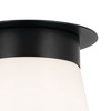 Kichler Lighting Albers 1 - Light Flush Mount in  Black - 4 of 4