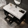 Bathroom Vanities With Ceramic Sink,Bathroom Storage Cabinet With 2 Drawers and 2 Storage Spaces,Floating Bathroom Vanity-Maison Boucle - 3 of 4