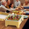 Electric Chafing Dish, 9 QT Full Size Touch Screen Chafing Dishes for Buffet Roll Top Set Food Servers and Warmer with Glass Lid for Catering, Partie - 2 of 4