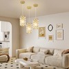 POWLIG 6.2" Crystal Pendant Light - Adjustable Modern Luxury Round Chandelier for Dining Room & Entryway - 4 of 4