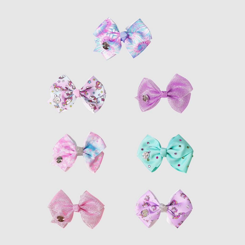 Girls' JoJo Siwa 7pk Pastel Hair Clips Bow