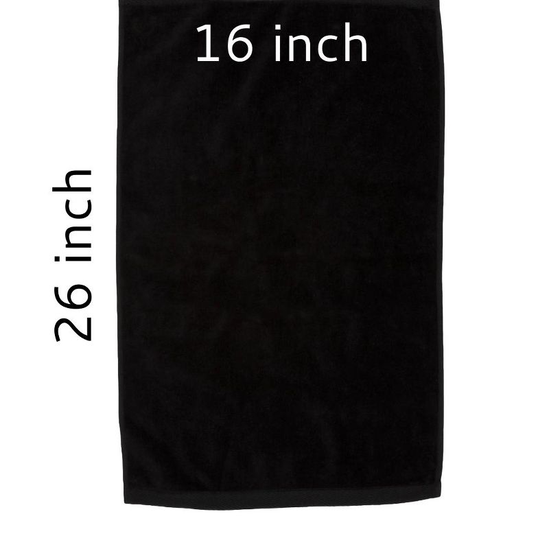 TowelSoft Premium 100% Cotton Terry Velour Hand Face Sports Gym Towel 16 inch x 26 inch, 2 of 4