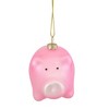 Northlight 4" Pink Pig Glass Christmas Ornament - 3 of 4
