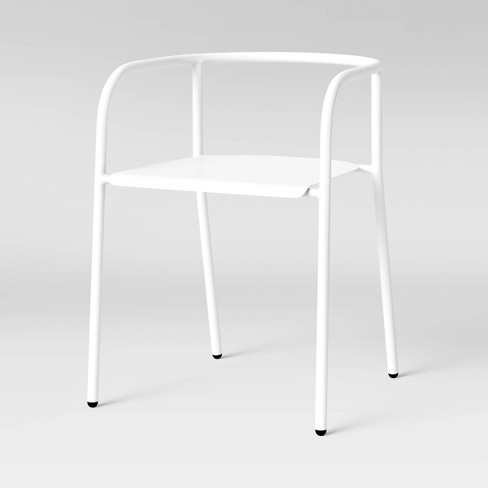 White best sale metal chairs