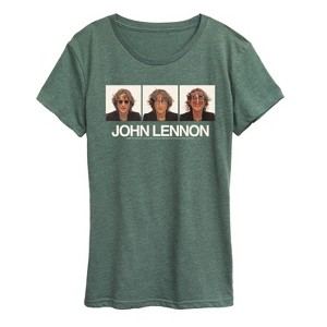 Women's - John Lennon - Glasses Portrait Short Sleeve Graphic T-Shirt - 1 of 4