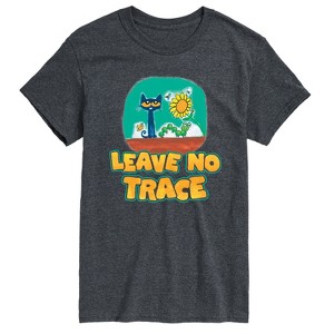 Men's - Pete the Cat - Leave No Trace Camping Short Sleeve Graphic T-Shirt - 1 of 4