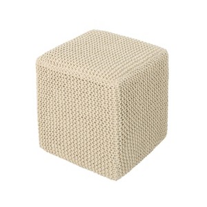 Tessie Knitted Foot Stool - Christopher Knight Home - 1 of 4