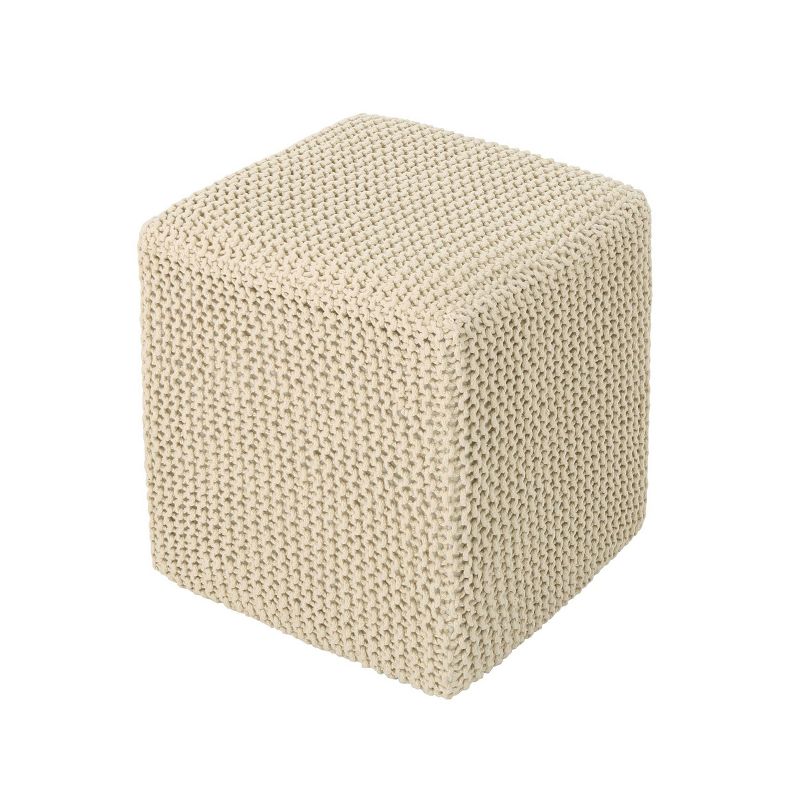 Tessie Knitted Foot Stool - Christopher Knight Home, 1 of 6