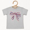 The Juniper Shop Patriotic Layered Bow Toddler Short Sleeve Tee - 2 of 4