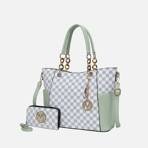 MKF Collection Merlina Circular Print Women’s Tote Bag with matching Wallet by Mia K - 1 of 4