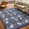Acekool Floral Washable Rugs - Vintage Botanical Print Area Rug - 2 of 4