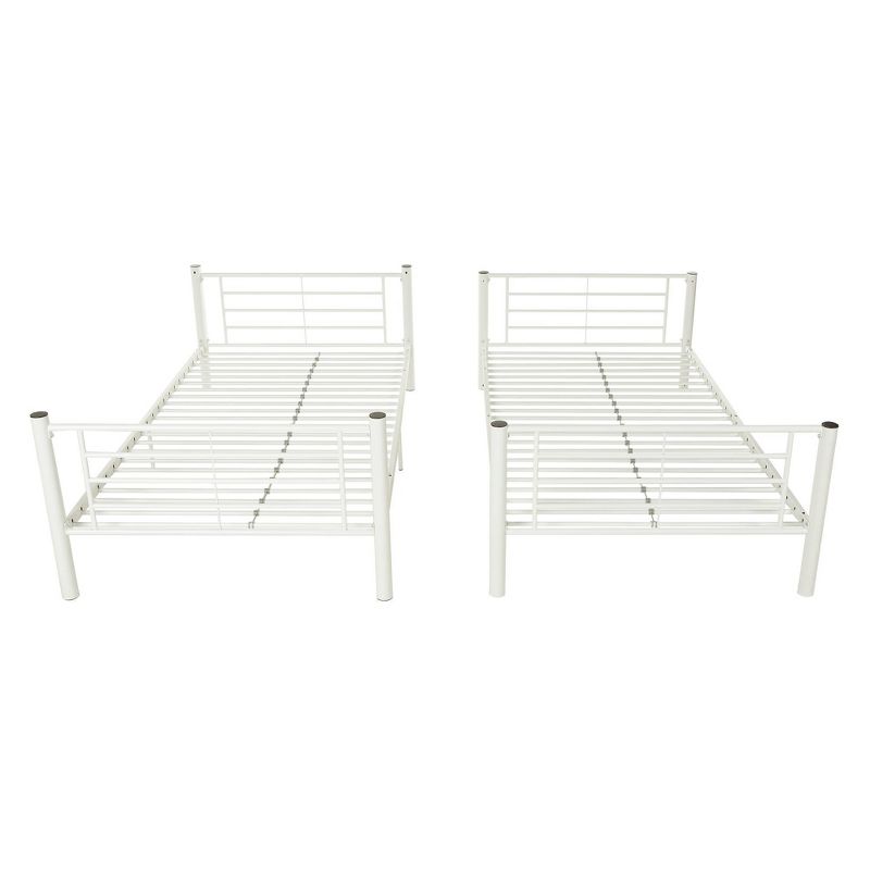 Twin Over Twin Analise Metal Bunk Bed - Saracina Home, 5 of 9