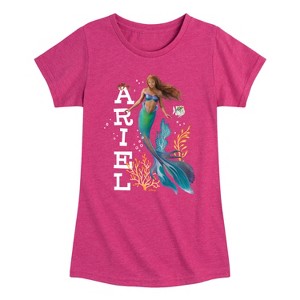 Girls' - Disney - Ariel Fitted Short Sleeve Graphic T-Shirt - 1 of 4