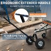 Boat Trailer Dolly, Heavy Duty Metal Cart with Pneumatic Tires, Hand Grip, Coupling Ball for Camper, RV, Jet Ski - 4 of 4