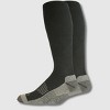 Dickies Men's 2pk Comfort Compression Lightweight OTC Socks - Black 6-12: Tagless Knit Polyester Blend - 4 of 4
