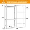 Washer Shelf – 5-Tier Laundry Organizer with Double-Layer Wood Shelves (100LB Capacity), Adjustable - 2 of 4