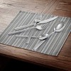 MegaChef Cravat 20 Piece Flatware Utensil Set, Stainless Steel Silverware Metal Service for 4 in Silver - image 4 of 4