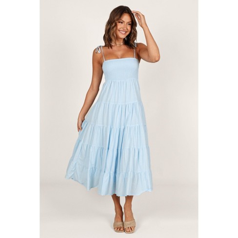 Raphael Tiered Maxi Dress - Blue