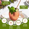 Sol Living Moscow Mule Mugs 4pc 12 oz. Stainless Steel - 3 of 4