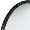 Possini Euro Design Possini Euro Harriet 34" Wide Black Faux Marble Round Wall Mirror - 3 of 4