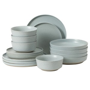 Gibson Elite Overbrook 16-Piece Stoneware Reactive Stackable Dinnerware Set w/ Pasta Bowl, Service for 4 - 1 of 4