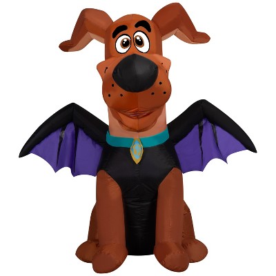 Gemmy Airblown Inflatable Scoob Puppy As Bat WB , 3.5 ft Tall, Multicolored