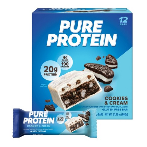 Pure Protein Bar - Cookies & Cream - 12pk : Target