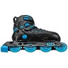 Roller Derby Custom Adult In-Fit Skates - Blue/Black 9-12: Adjustable, Padded Boot Shaft - 3 of 4