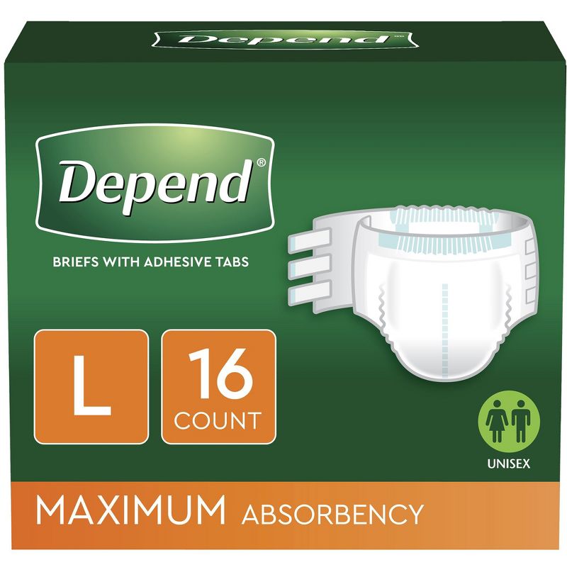 Depend Disposable Diaper Brief, Maximum, 5 of 7