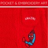 Marvel Avengers Spider-Man Baby Cozy Faux Sherling Zip Up Cosplay Coverall Newborn to Infant - 4 of 4