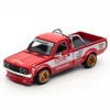Datsun Pandem 620 Truck #41 Red Metallic with White and Graphics "2025 Thailand Diecast Expo" 1/64 Diecast Model Car by Pop Race - 2 of 4
