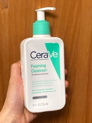 Cerave Foaming Face Wash With Hyaluronic Acid And Niacinamide For