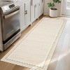 2x6 Runner Rug Washable Rugs Scalloped Border Rugs Non Slip Kitchen Runner Rug Stain Resistant Carpet - 4 of 4