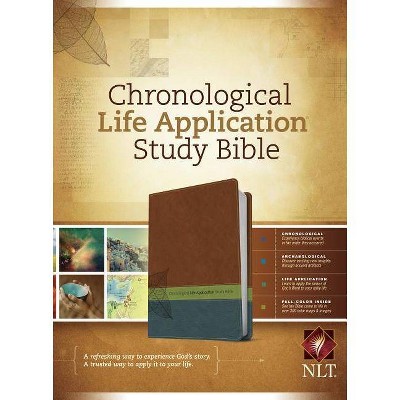 Chronological Life Application Study Bible-NLT - (Leather Bound)